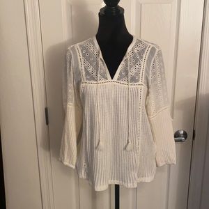 Lucky Brand cream top size M